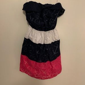Lilly Pulitzer strapless anchor dress